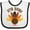 White and Black, variant on Inktastic Little Turkey Thanksgiving Boys or Girls Baby Bib