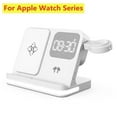 thumbnail image 2 of Phone Watch Wireless Charger with LED Light Clock Alarm For iPhone 16/15/14/13/12 Apple Watch 2-10 SE  Airpods Pro Fast Charging, 2 of 10