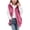 Hot Pink, variant on Goodw7 Girls Flannel Fleece Sleeveless Hooded Vest, Zip Up Waistcoat with Pockets, Soft Lightweight Coat for Cool Evenings and Nights