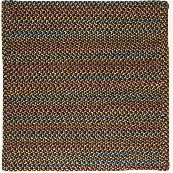 Rhody Rug WO81R096X096B 8 ft. Woodstock Square Rug, Onyx & Multi Color
