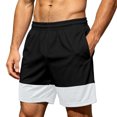 thumbnail image 3 of Cotton Men’s Casual Shorts, Loose Fit Quick Dry Breathable Sports & Daily Relaxed Shorts, Elastic Waist Drawstring for Gym Workout Activewear | JASKFLY,Black L, 3 of 8