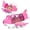 Pink, variant on Airplane Toys for Toddlers Bump and Go Action Air Plane with LED Flashing Lights & Sounds, Great Boys Girls Birthday Gifts - Red