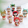 thumbnail image 1 of 2Pcs Wool Felt DIY Craft Kit for Handmade Needle Felting, Creative Plush Animal Figure Making Set, Hobby Starter Pack for Personal Creative Projects, 2Pcs, 1 of 7