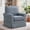 Blue, variant on Ebello 30" Swivel Accent Chair, Wide Bohemian Cotton Blend Vertical Arm Accent Chairs for Adults, Blue