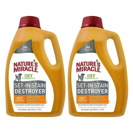 Nature's Miracle Oxy 1-Gallon Orange Scent Concentrate Formula Odor Removers, Pack of 2