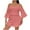 Pink, variant on Timegard Rompers for Women Plus Size Clod Shoulder Lace Short Jumpsuit Casual Loose Outfits Summer