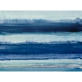 thumbnail image 2 of Loreth, Lanie 14x12 Black Ornate Wood Framed with Double Matting Museum Art Print Titled - Blue Over Blue, 2 of 4