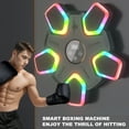 thumbnail image 2 of Trendix Wall Mounted Music Boxing Machine Bluetooth-compatible LED Boxing Training Target Punching Pad, wihout Boxing Gloves (Black), 2 of 8