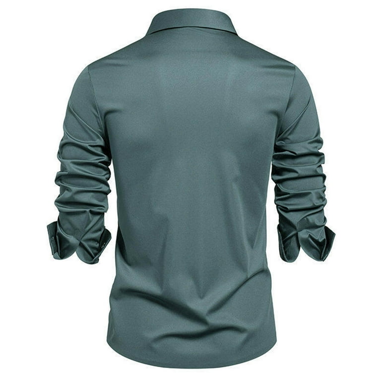 green emerald velvet dress Unified Overshirt Standard Fit Long Sleeve Shirt - Dark Olive main image 0
