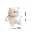 thumbnail image 3 of LED Glowing White Cat Colorful Light up Stuffed Animal, 3 of 7