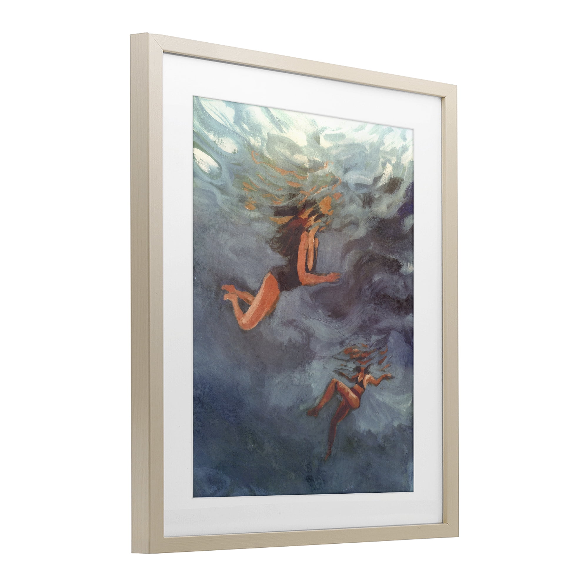 Stupell Industries Underwater Summer's Dance Birch Framed Print Under Glass, design by Victoria Barnes