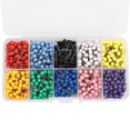 thumbnail image 2 of 3000Pcs 1/8 Inch Map Push Pins Map Tacks with Plastic Round Heads and Steel Needle Points 10 Colors (Each Color 300 PCS), 2 of 7