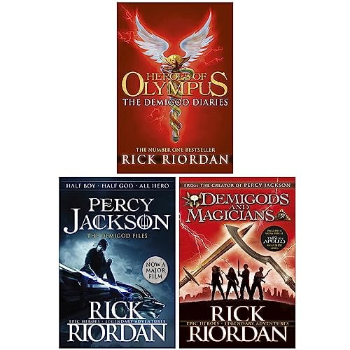 Rick Riordan Demigods 3 Books Collection Set (The Demigod Diaries [Hardcover], Percy Jackson