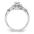 thumbnail image 2 of 925 Sterling Silver Rhodium-plated White Topaz & Diam. Ring Size: 9; for Adults and Teens; for Women and Men, 2 of 5