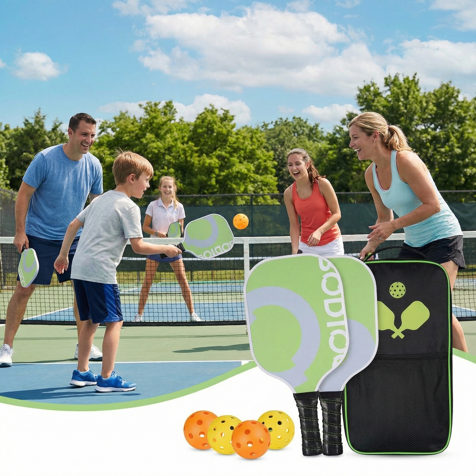Naipo Pickleball Paddle Set with Carry Bag photo 6