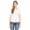 thumbnail image 2 of BELLA + CANVAS Women's Flowy Open Back Tee Size L Color Whites, 2 of 2