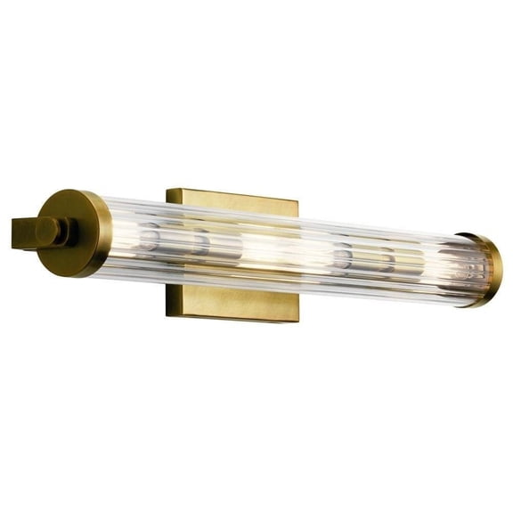 4 Light Linear Medium Bathroom Light Fixture in Vintage Industrial Style-4.5 inches Tall and 24.75 inches Wide Bailey Street Home 147-Bel-3330019