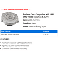 thumbnail image 2 of Radiator Cap - Compatible with 1991 GMC V2500 Suburban 6.2L V8, 2 of 2