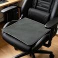 thumbnail image 4 of Yaayu Thickened Corduroy Chair Cushion, 17.7x17.7in Non-Slip, High Resilience Cotton Fill, All-Season Seat Pad for Dining Kitchen, Dark Gray, 4 of 6