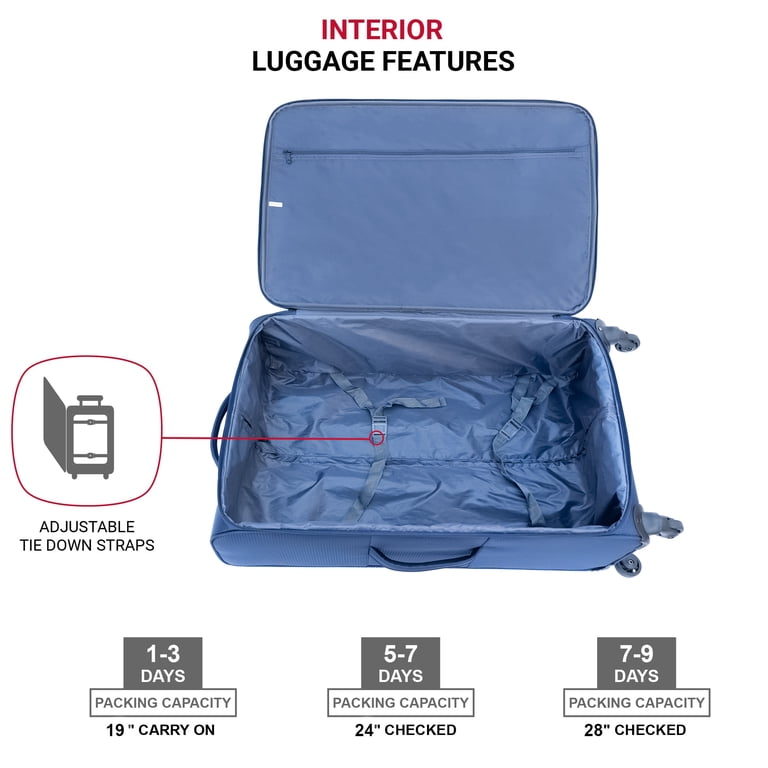 Dark Blue Oxford Cloth Suitcase 30.7