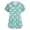 Green, variant on Womens Scrubs Tops Polka Dots V Neck Plus Size Scrubs Tops Nurse Scrubs Stretch Fitted Summer Holiday Short Sleeve Casual Side Slits Uniform Shirts With Pockets Yellow 3XL