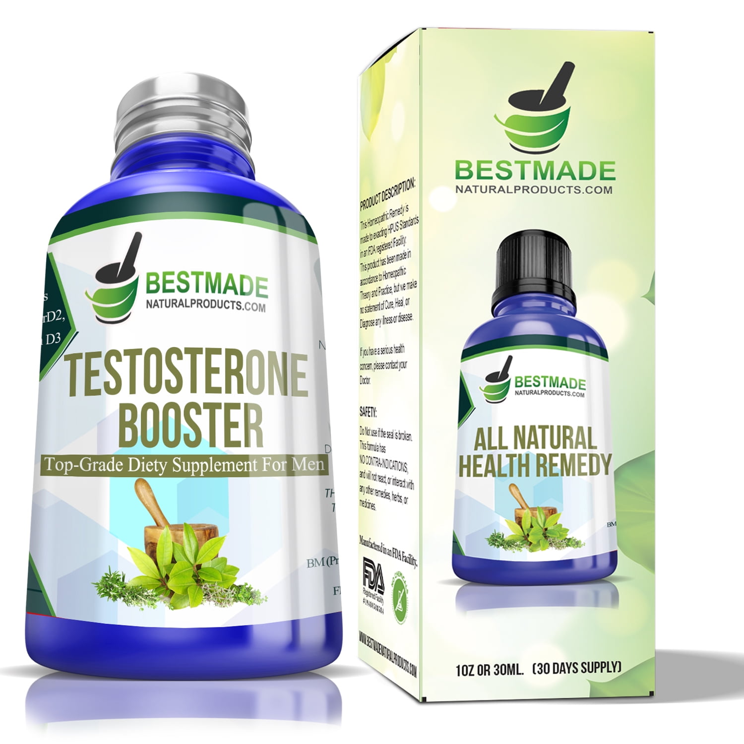 BestMade Natural Products Testosterone Booster TopGrade Dietary
