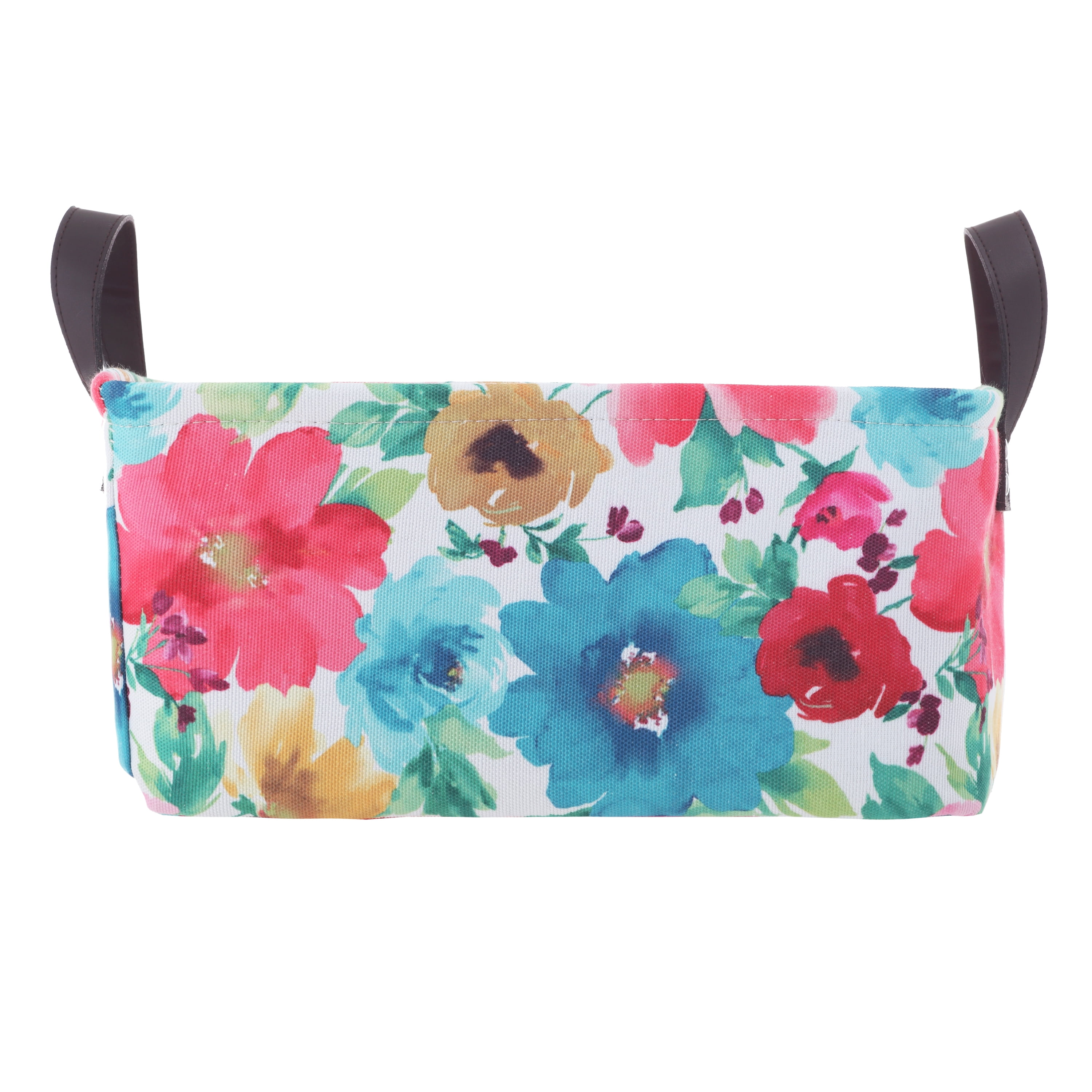 The Pioneer Woman Floral Canvas Storage Basket, Multicolor, Set of 2