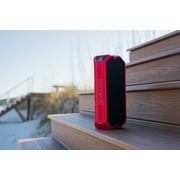 Altec Lansing HydraShock Everythingproof Portable Wireless Bluetooth Speaker, Red, 20 Hrs Playtime, IP67 Waterproof, LED Lights