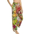 thumbnail image 3 of Kdxio Women's Comfy Stretch Bright MushroomsPrint Drawstring Pajama Pants-Small, 3 of 9