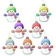 thumbnail image 2 of Dserfhy 7 Pcs Snowman Christmas Ornament Personalized Family Name Acrylic Snowman Christmas Hanging Decoration for Xmas Tree Holiday Party Decor, 2 of 8