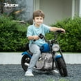 thumbnail image 3 of Track 7 24V Electric Dirt Bike for kids, 250W Ride on Motorcycle with Twist Grip Throttle, Hand-Operated Brakes, Key Start, Off-Road Motocross Speed Up to 10 MPH, Age 8+, Blue, 3 of 12