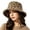 Yellow, variant on Unir Casual Wide Brim Sun Hat for Women, Leopard Print Frayed Edge Bucket Hat, Lightweight Summer Outdoor Hat, 1 Piece, One Size