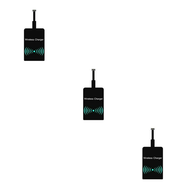 fashionhome Universal Phone Wireless Charger Receiver Micro USB Wireless Charging Sticker For Charging Accessories Android reverse 3Set