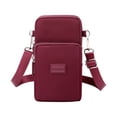 thumbnail image 1 of Bolso Bandolera Bolsa cruzado para mujer monedero informal a la moda para mujer portátil para el trabajo (rojo vino) Tmvgtek Para Estrenar, 1 of 6
