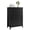Black, variant on Modern 5-Drawer Wooden Dresser Tall Chest with Deep Drawers & Metal Knobs for Bedroom Entryway Hallway - Green