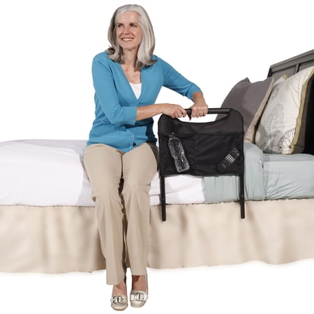Able Life Bedside Safety Handle, Padded Stand Assist Railing for Seniors, Height Adjustable Bed Rail with Pouch for Elderly Adults, Fits King, Queen, Full and Twin Beds, ASTM Safety Approved Bedrail