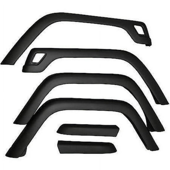 Omix-Ada by RealTruck | 11603.01 | Fender Flare Kit, 6 Piece, Factory Style | OE Reference: 4207 | Compatible with 1997-2006 Jeep Wrangler TJ