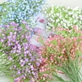 thumbnail image 3 of 12 Pcs Baby Breath/Gypsophila Artificial Fake Silk Plants Wedding Party Decoration Real Touch Flowers DIY Home Garden (Purple), 3 of 7