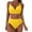 Yellow, variant on Cathalem Thong Bikini Sets for Women Reversible String 2 Piece Swimsuit (Black,S)