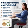 thumbnail image 4 of Everlasting Comfort Memory Foam Seat Cushion for Office Chairs and Car Seats, 4 of 10