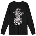 thumbnail image 5 of Full Metal Jacket Show Me Your War Face Crew Neck Long Sleeve Men's Black Tee-Medium, 5 of 7