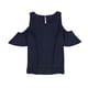 thumbnail image 2 of Blusa de punto con dobladillo de gasa Bar III azul XXL, 2 of 2