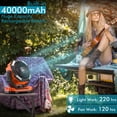 thumbnail image 2 of Ventilador de camping AddAcc de 4000 mAh recargable con mando a distancia, 2 of 8