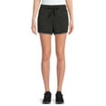 thumbnail image 2 of Athletic Works Women's Athleisure Gym Shorts with Side Slit Hem and Side Pockets, 2-Pack, 2 of 5