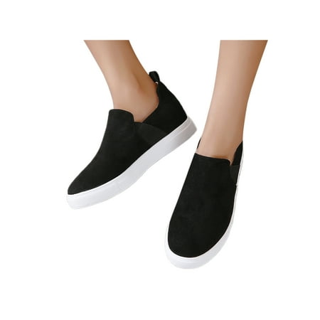 

Eloshman Ladies Durable Slip On Loafers Work Breathable Cozy Flat Flats