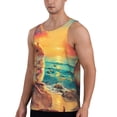 thumbnail image 2 of Picia Island Beach Guinea Pig Printed Men’s Performance Tank, Men's Workout Tank Top Moisture-Wicking Tank Top Muscle tee, Breathable Workout Shirt-3X-Large, 2 of 7