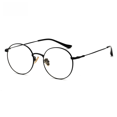 thumbnail image 3 of Gafas anti-luz azul, montura redonda de metal, gafas lisas, montura de gafas para hombres y mujeres, montura de gafas de miopía con bola abierta, montura de marea, 3 of 4