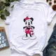 thumbnail image 4 of Camiseta de Feliz Navidad para mujer, camiseta de manga corta con estampado de Mickey de estética Harajuku, ropa Y2k para mujer, Tops 2024, 4 of 5