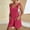 Red, variant on TAGOLD Womens Summer Jumpsuit,Women's Summer Comfortable Casual Suspender Shorts Solid Color Pocket Jumpsuit Shorts Red 10