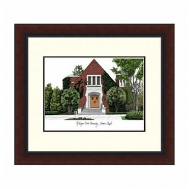Campusimages MI987LR Michigan State University Spartan Legacy Alumnus Framed Lithograph